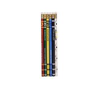 Crayons en Bois avec Gomme - Set de 6 - Maisons Poudlard Multicolore
