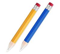 Crayons Géants 2 Pièces, Crayons En Bois, Crayons Créatifs, Crayons Intéressants, Papeterie Originale, Cadeaux Pour Étudiants
