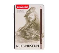 Crayons Graphite - Croquis - Dessin - Boîte Métal De 12 - 2h À 9b - Rijksmuseum - Rembrandt Van Rijn