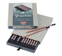 Crayon Graphite - Bruynzeel - Boîte de 12 - Tailles Assorties - Haute Qualité - Idéal pour Dessins Techniques