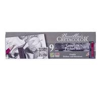 Crayons Graphite - Dessin - Cretacolor - Graphite Pocket Set - Boîte De 9 Pièces