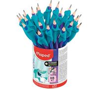 Crayons Graphite - Maped - KIDY LEARN - 22 Crayons HB2 - Guide-doigts Requin - Dès 3 ans