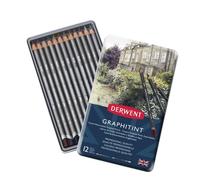 Crayons Graphite Pigments Aquarel Derwent Graphitint X12