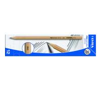 Crayons graphite pro natura hb lyra forme hexagonal bois naturel etui de 12 unites