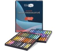 Crayons pastel, set de 72 crayons - Pastels doux de qualité studio - Marqueurs craie fine - Pastels doux - Pour les artistes