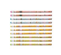 Crayons pour l'école | Anti-casse avec gommes, crayons en forme de chiffre 2, papeterie mignonne - pour garçons, filles, étudiants, enseignants, maison, salle de pprentissage, dessin, sacs à