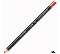 Crayons Staedtler Lumocolor Permanent Glasochrom Permanent Rouge (12 Unités)