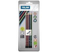 Blister 4 crayons graphite triangulaires + gomme à effacer 430