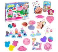 CRAZE INKEE Peppa Pig Calendrier de l'Avent 2026 - 24 surprises bain | 24 surprises Peppa Pig : bombes de bain, sels, éponges, tampon, masque visage, slime de bain et accessoires