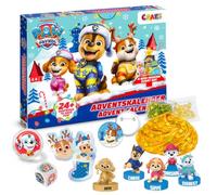 CRAZE Pat' Patrouille Calendrier de l'Avent - 24 surprises enfants | 24 surprises : 6 figurines 3D, Magic Slime, bijoux, bracelets Slap-Snap et accessoires créatifs Pat' Patrouille