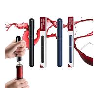 Crazy Bean TireBouchon à Pression D'air Comprimé OuvreVin Voyage Portable | Ouvre Bouteille Inoxydable, Decapsuleur de Vin Champagne, Sommelier Wine Opener Cadeau, Noir + Bleu