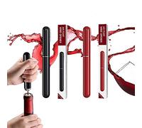 Crazy Bean TireBouchon à Pression D'air Comprimé OuvreVin Voyage Portable | Ouvre Bouteille Inoxydable, Decapsuleur de Vin Champagne, Sommelier Wine Opener Cadeau, Noir + Rouge