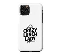 Crazy Lunch Lady Funny Cooking Humour pour Le Personnel Scolaire Coque pour iPhone 11 Pro