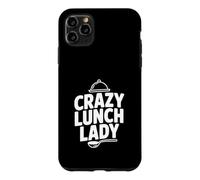 Crazy Lunch Lady Funny Cooking Humour pour Le Personnel Scolaire Coque pour iPhone 11 Pro Max