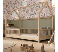 Crazy Pine Lit Cabane Montessori Crazy Polly 80x160 cm - Naturel