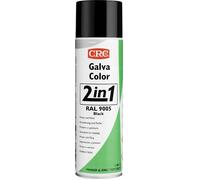 CRC 20581-HO Peinture anti-corrosion GALVACOLOR avec double effet, noir profond RAL 9005 500 ml
