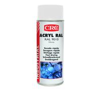 CRC Industries Spray de laque de protection colorée ACRYL RAL blanc pur brillant 9010 400 ml bo Quantité:1