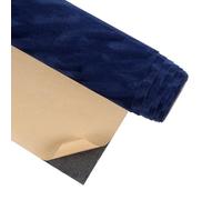CRE8TIVE Papier peint autocollant en velours bleu foncé 30 cm x 200 cm | Floqué, feutre bleu vintage, effet décoratif doux, pour mur et meubles, tiroirs de chambre à coucher, boîte à bijoux