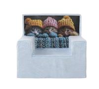 Creaciones Llopis Coralina 3 Kittens Armchair Bleu Enfants