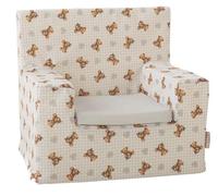 Creaciones Llopis Sillon carré en polyester avec motif oursons et cœurs pour enfant dès 6 mois
