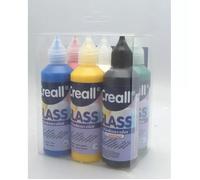 Creall - Peinture repositionnable pour vitres Kit 6 pièces