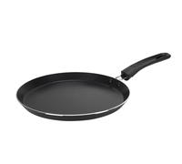 Crealys 506660, Crépière Aquilon diamètre 24 cm en aluminium - revêtement noir anti-adhérent sans PFOA - manche thermo résistant noir - tous feux sauf induction