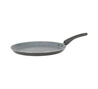 Crealys 539346 Poêle à Crêpes Aluminium AUTAN Ø 26cm - Revêtement Antiadhésif Sain en Céramique effet pierre - Crêpière Coloris Gris - Manche thermorésistant silicone - Tous feux dont induction