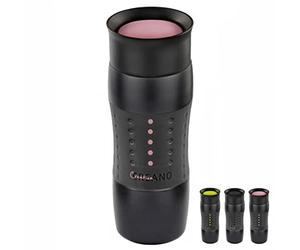 Creano Mug de Voyage Isotherme 420ml - Travel Mug en Acier Inoxydable - 100% Étanche avec Ouverture à 360° - Gobelet Thermique pour Café & Thé - Rose