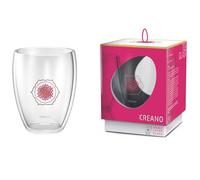 Creano Verre Thermo Fleur de la Vie, Verre à Thé à double Paroi, Latte Macchiato, Mug Thermo | 250ml dans une Boîte Vadeau exclusive