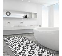 CREARREDA Tapis de Cuisine antidérapant Old Style Carpet 50x240 Tapis de Protection de Sol en Vinyle 100% fabriqué en Italie, avec Encre Non Toxique, Ignifuge et résistant à l'eau