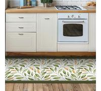 CREARREDA Tapis de cuisine en vinyle, tapis de cuisine, antidérapant, lavable avec un chiffon avec impression 100 % fabriqué en Italie