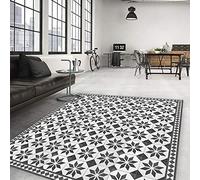 CREARREDA Tapis Salon antidérapant Old Style Carpet - 150x230 Tapis de Protection de Sol en Vinyle 100% fabriqué en Italie, avec Encre Non Toxique, Ignifuge et résistant à l'eau