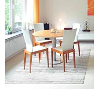 CREARREDA Tapis Salon antidérapant White Wood-M Tapis de Protection de Sol en Vinyle 100% fabriqué en Italie, avec Encre Non Toxique, Ignifuge et résistant à l'eau