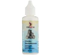 Creartec Steacoll Colle stéatite, 50 ml, colle spéciale stéatite, séchage transparent, zone de collage invisible, multicolore