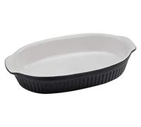 CreaTable, 23532, Série Classic NOIR & BLANC, service de vaisselle, plat à gratin 1 pièce.