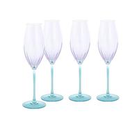 Creatable, 24587 Série Swirly Spring Service de table 4 pièces pour 4 personnes en verre fabriqué en Europe