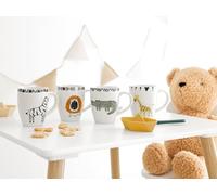 CreaTable, 25050 Série Safari Service de table 4 pièces pour 4 personnes, en grès, passe au lave-vaisselle et au micro-ondes, production de qualité