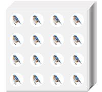 CREATCABIN 128 Autocollant Rond Oiseau Mini Autocollant Animal Petite Icône D'Oiseau Autocollant Plastique Imperméable Étiquettes pour Calendrier Livre Agenda Carnet Scrapbooking Journal Intime