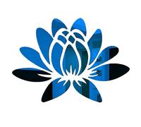CREATCABIN 3D Lotus Acrylique Miroir Fleur Sticker Mural Art Mural Auto-Adhésif Amovible Respectueux de l'environnement Stickers Muraux pour Maison Chambre Salon Salle de Bains Décoration