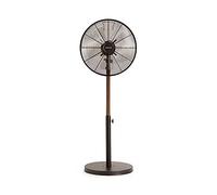 AIR STAND WOOD - Ventilateur Sur Pied Oscillant De Style Rétro 50 W Noir