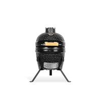 CREATE/BBQ KAMADO/Barbecue fumoir céramique noir 13 pouces/Peut griller, fumer et cuire, avec régulateur de température et deux sources de ventilation.