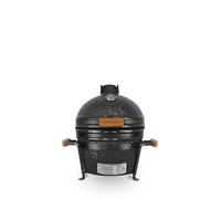 CREATE/BBQ KAMADO/Barbecue fumoir céramique noir 16 pouces/Peut griller, fumer et cuire, avec régulateur de température et deux sources de ventilation.