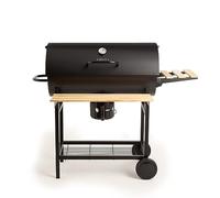 BBQ SMOKEY - Barbecue Fumoir Au Charbon, Sur Roulettes Noir