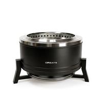 FIRE PIT ROUND - Brasero D’extérieur À Pellets De 12 KW Sans Fumée Noir