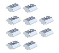 Create idea 10pcs Écrous Coulissants en T de Série 40 M6 Glissière de Filetage Écrou en T pour Profilé d'extrusion d'aluminium à Rainure en T en Acier au Carbone pour Fraiseuse CNC pour Imprimante 3D
