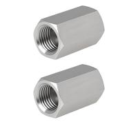 Create idea 2 Pièces Adaptateur de Raccord de Tuyau Femelle 1/4 NPT en Acier Inoxydable 304 pour Tubes