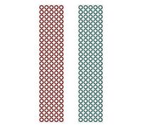 Create idea 250pcs 18650 Anneaux Isolants de Batterie au Lithium Coussin de Papier Creux Anneau d'isolation Électrique Adhésif Carton Autocollant