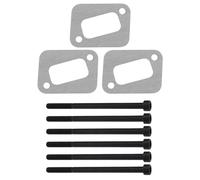 Create idea 3 sets Joints de Silencieux avec Boulons de Silencieux Compatible avec Husqvarna 340/345/ 346XP/ 350/351 Modèles de Tronçonneuse Manchon de Tronçonneuse Silencieux