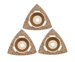 Create idea 3x Râpes Triangulaires en Carbure de Tungstène 78 Mm Adaptées Aux équipements de Coupe à Vibrations Courants Outil de Meulage Triangulaire Adapté Aux Travaux de Conception Et de Polissage