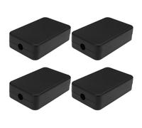 Create idea 4 boîtes de jonction 55 x 35 x 15 mm, boîtier électrique en ABS, petite boîte de jonction étanche pour projets électriques électroniques, boîte électronique pour les loisirs, noire